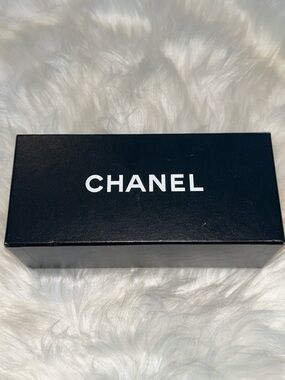 CHANEL Black Box with White Logo